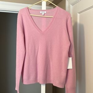 Brand new never worn Nordstrom cashmere sweater, pink size large with tags.